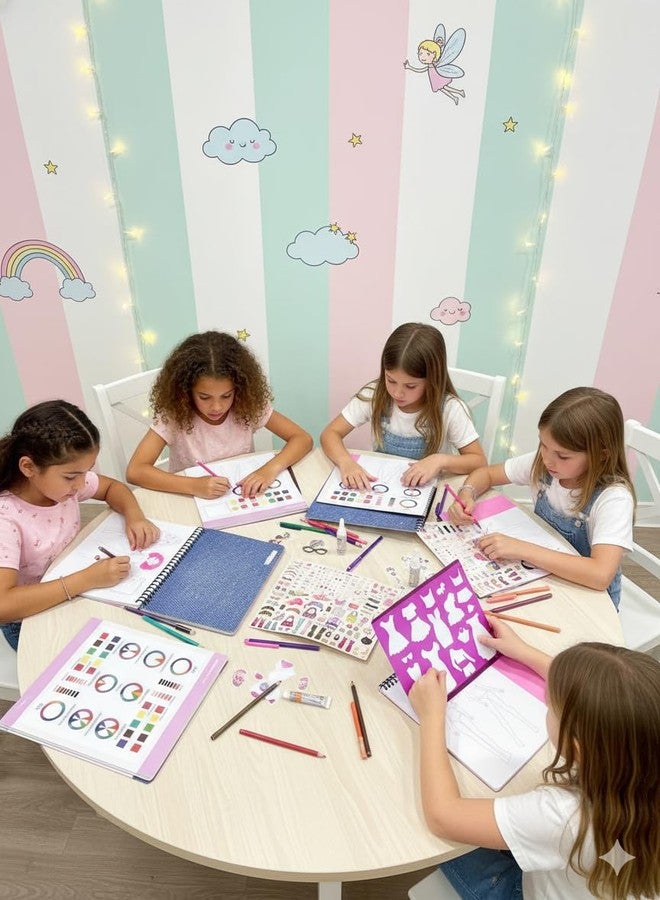 STRIDERS مجموعة رسم أزياء الفتيات من ستريدرز - مجموعة رسم إبداعية للأطفال، مثالية لتصميم الملابس، والتعبير عن الخيال، وتعزيز المهارات الفنية، وتشجيع اللعب الممتع والأنيق. - Image 5